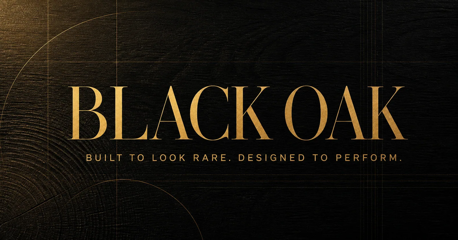 Blvck Oak gold sculptural brand artwork