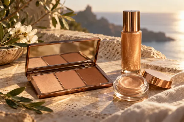 AI-generated realistic beauty scene for Bronze Muse