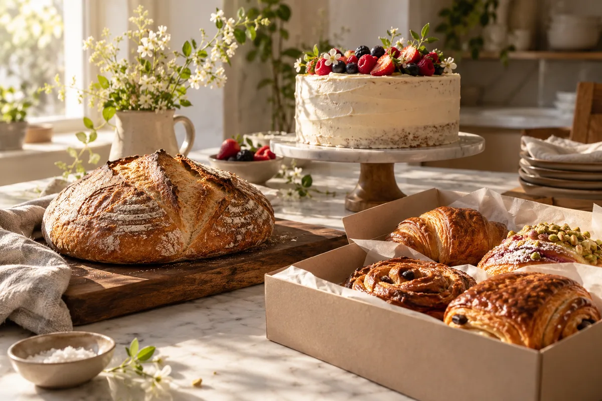 AI-generated realistic food & drink collection for Flour Poetry