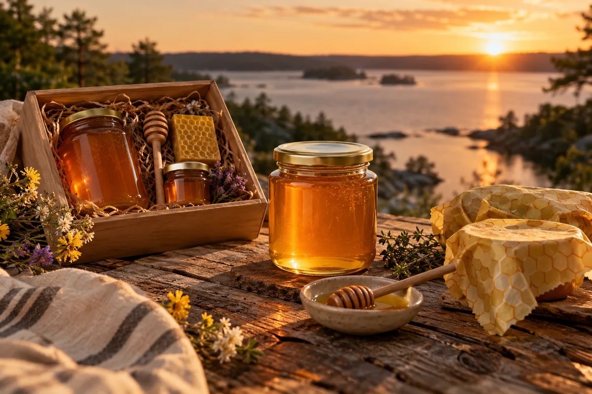 AI-generated realistic food & drink collection for Honey Harbour