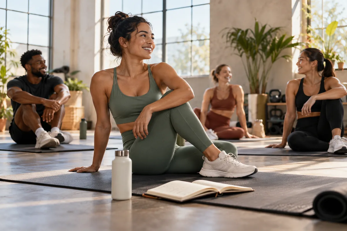 AI-generated realistic fitness & outdoors collection for Rise Movement