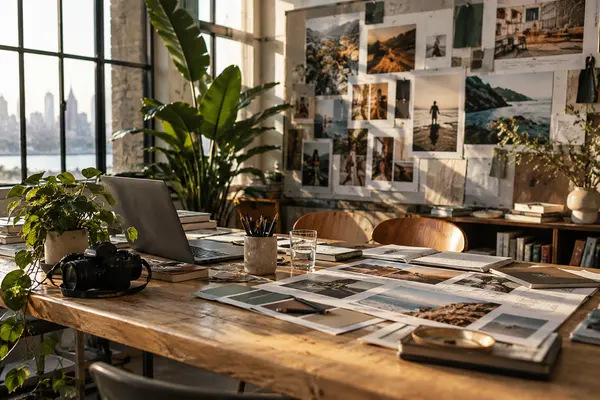AI-generated realistic creative services scene for Studio Elsewhere