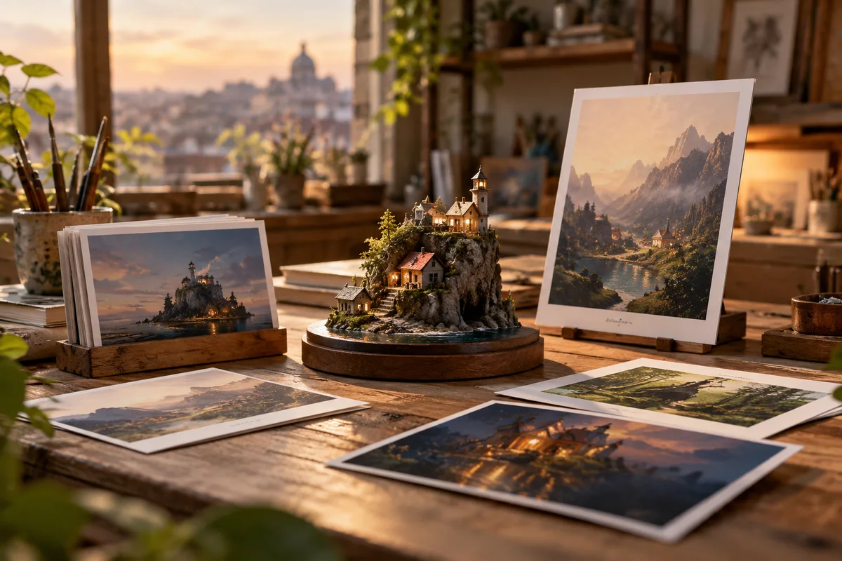 AI-generated realistic art & digital goods collection for Tiny Universe