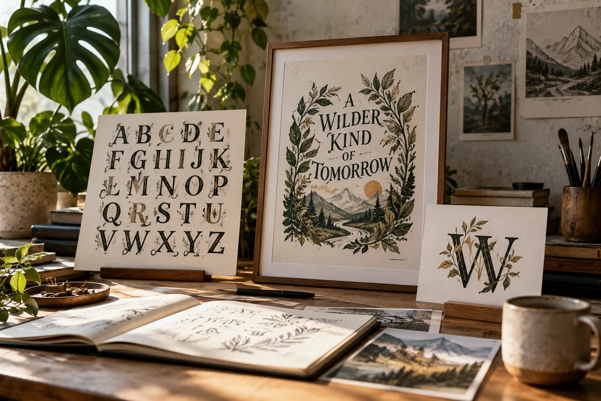 AI-generated realistic art & digital goods collection for Wild Type